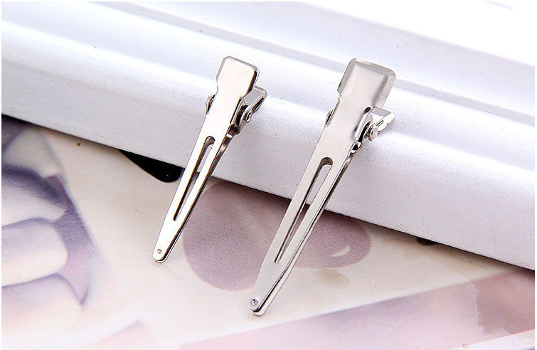 4.5cm single fork duckbill clip metal pointed hairpin accessories women's beauty hairpin DIY factory wholesale