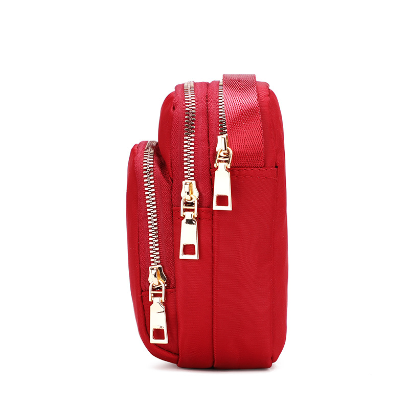 Small bag women's crossbody 2019 summer new Korean style nylon cloth mobile phone bag mini vertical canvas change