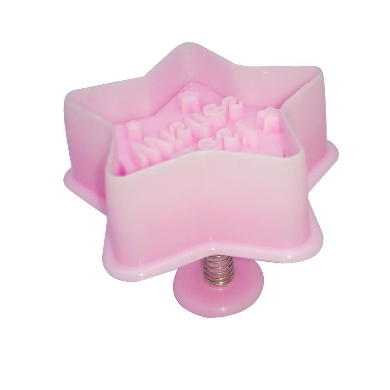 Cake mold Christmas plastic baking cake decoration press mold biscuit mold four-piece cake mold spring mold stock