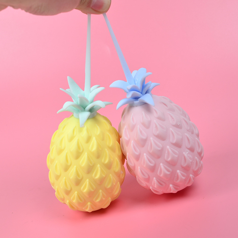 Cross-border supply Japanese and Korean creative fruit vent ball large pineapple pinch music children's gift vent toys