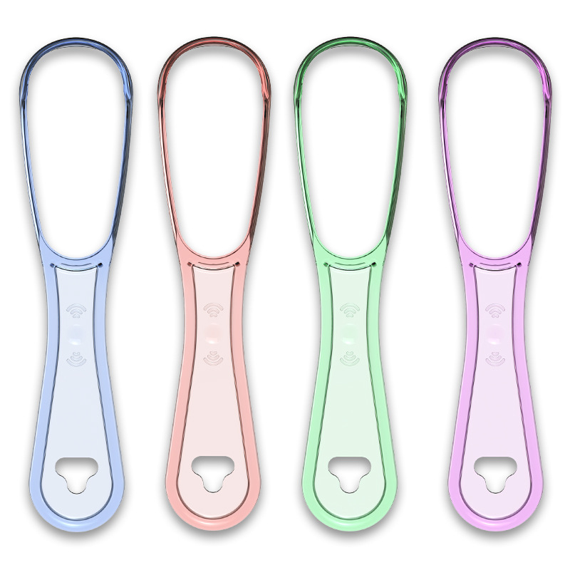 Factory direct adult tongue scraper tongue coating cleaning scraping breath tongue cleaning scraper food grade PP material