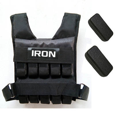 Factory sales adjustable weight iron block weight vest steel plate lead block weight-bearing clothes sandbag vest fitness vest