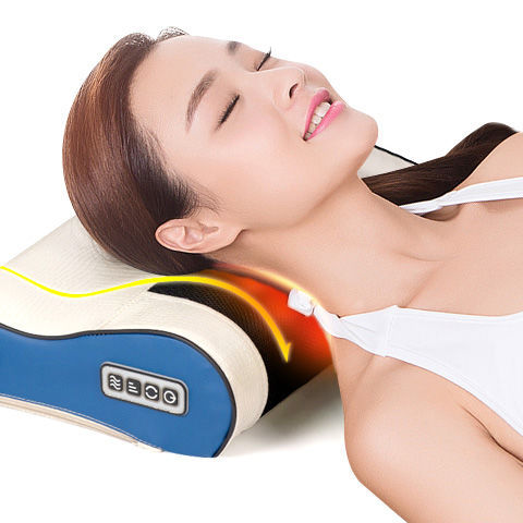 Shoulder and Cervical Spine Massager Neck Waist Shoulder Back Neck Hot Compress Household Electric Pillow Multifunctional Whole Body