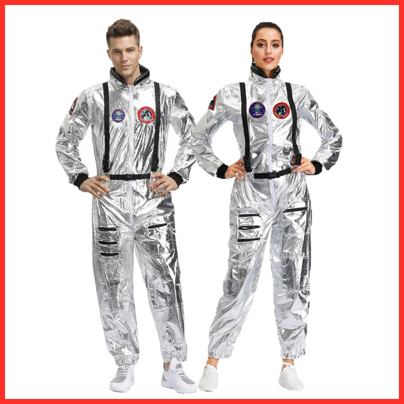 Halloween Couple Wandering Earth Same-style Space Costume Men's Women's Astronaut Parent-child Stage Costume