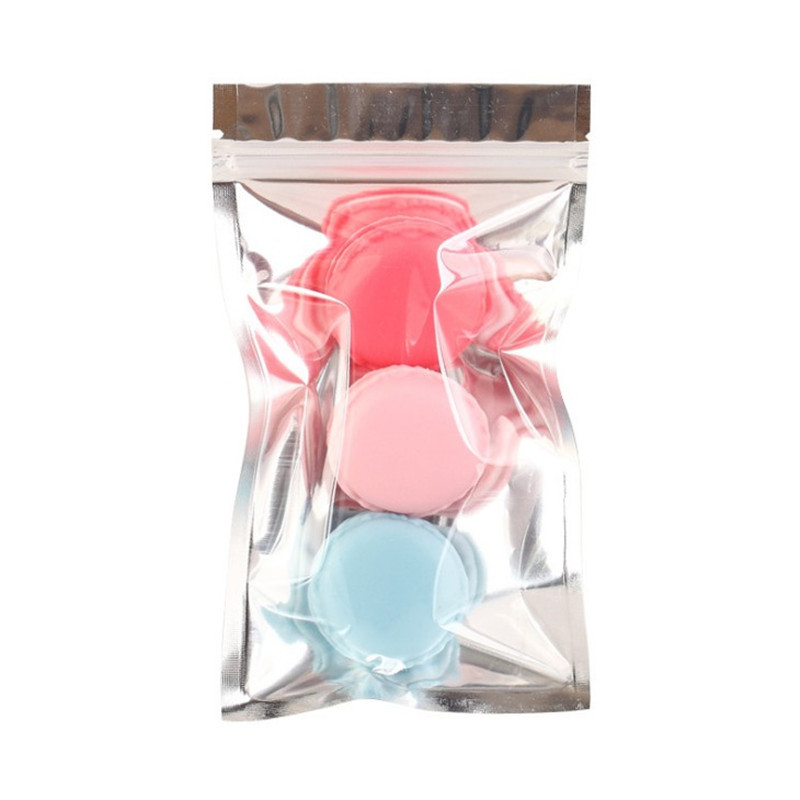 Translucent Clothing Plastic Bag Sealing Pocket Aluminized Yin and Yang Aluminum Foil Self-sealing Bag Mobile Phone Case Packaging Bag