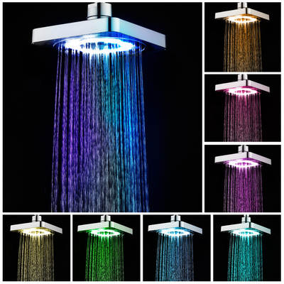 6-inch LED Shower Head self-generating colorful self-changing nozzle shower head