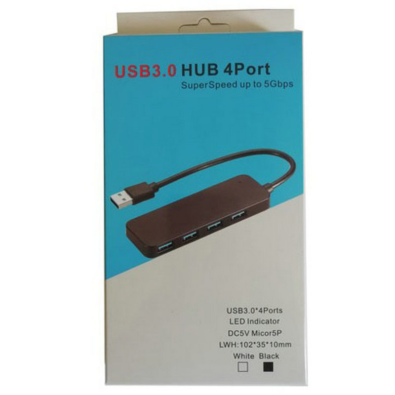In stock 4-port 3.0 splitter hub extender USB3.0hub 4Port 4-port USB3.0 hub