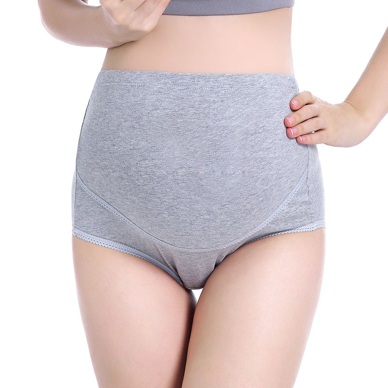 solid-color-high-waisted-maternity-panties-breathable-adjustable-abdomen-support-seamless-pregnancy-underwear
