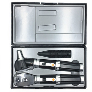 Export supply otoscope ophthalmoscope set ophthalmoscope high quality fiber optic otoscope LED large window