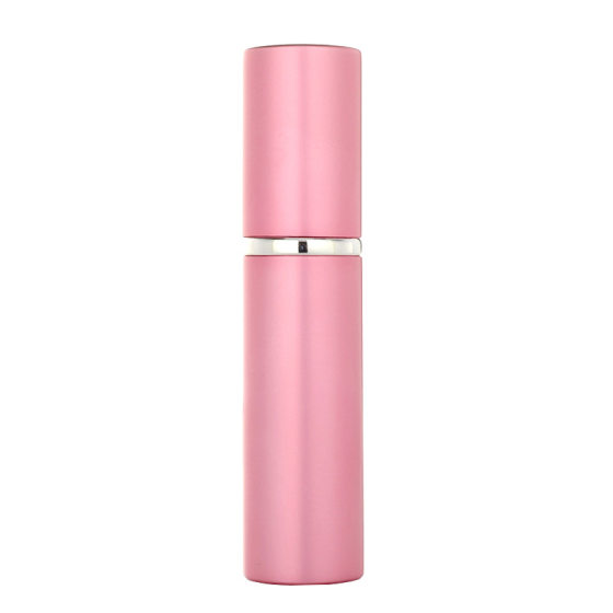 In stock wholesale electrochemical aluminum perfume bottle 10ml portable spray empty bottle glass liner packing factory printing logo