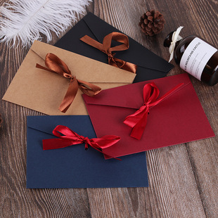 Vintage Creative Color Thickened Large Bow Pearl Paper Special Paper Envelope Postcard Envelope