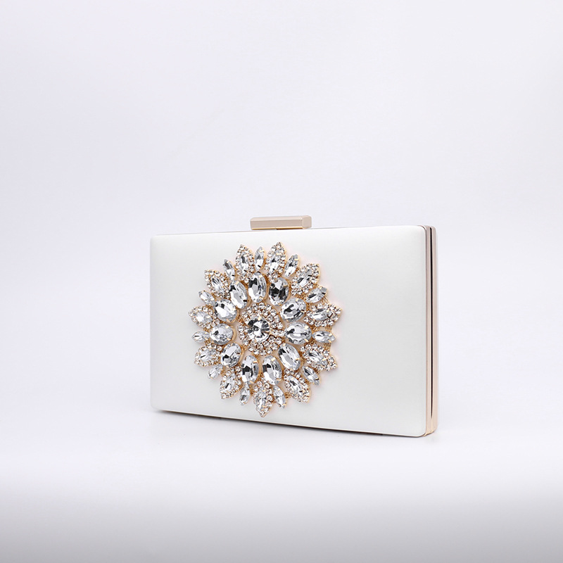 2022 New European and American Fashion Diamond-encrusted Evening Clutch Shoulder Crossbody Chain Small Bag Cross-border Crossbody Small Bag