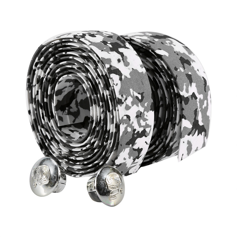Camouflage Bicycle Handlebar with Multi-color Road Bike Strap Strap Reinforced Curved Handlebar Strap Mountain Bike Riding Equipment