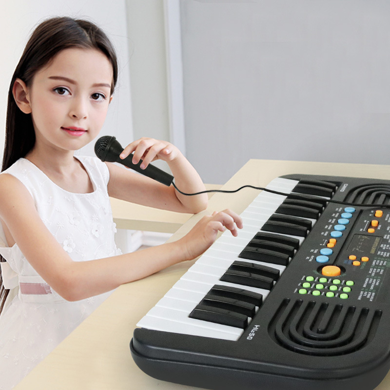 61 キー子供用電子ピアノおもちゃマイク音楽シミュレーションピアノ楽器子供のためのスタジオ写真撮影|undefined