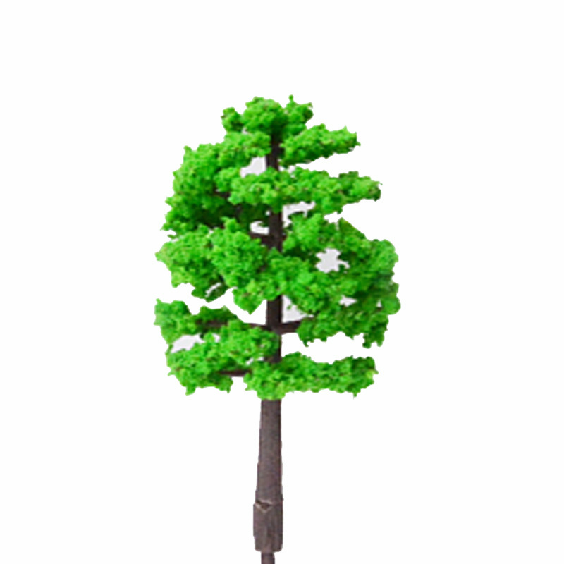 Micro Landscape Small Tree Simulation Scene Model Tree Plastic Street Tree Pole Trunk Building Sand Table Handmade Mini Material