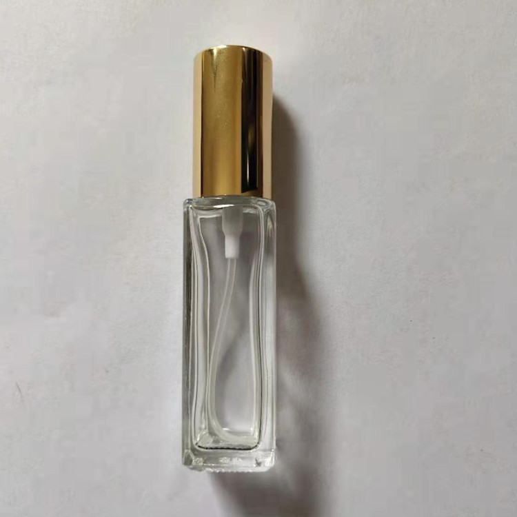 3 5 10 2030 ML glass bottle square transparent glass spray empty bottle portable packaging travel perfume bottle