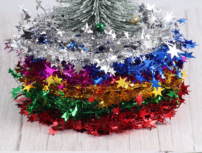 7.5 m Stars Wire Christmas Tree Decorations Accessories Christmas Decorations Christmas Color Strip Christmas Wire Five Stars_voghion.com