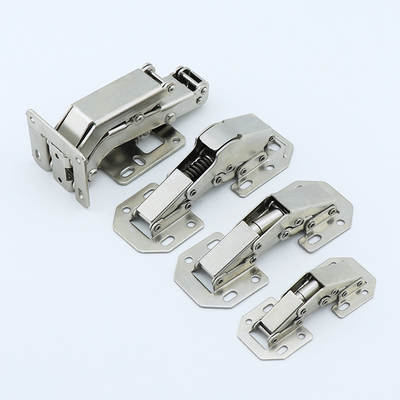 Non-opening Hinge Non-slotted Open-mounted Bridge-type Frog Hinge Damping Buffer Wardrobe Cabinet Hydraulic Buffer Hinge