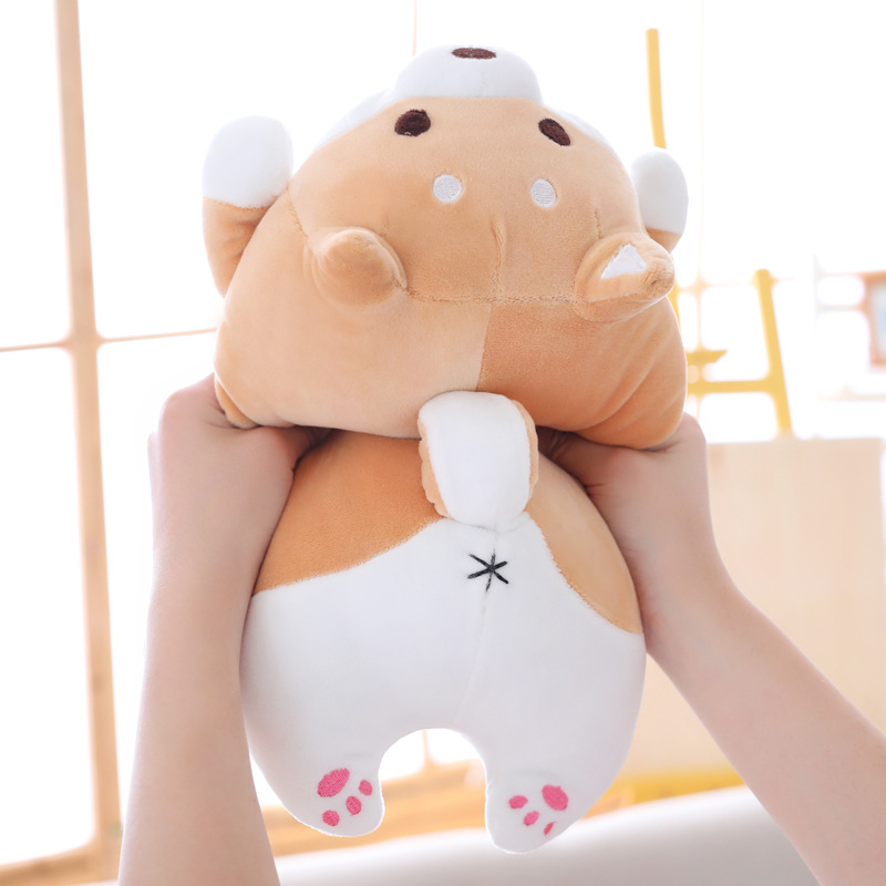 Cross-border Shiba Dog Doll Foreign Trade Doll Dog Lie-down Husky Pillow Japanese Akita Dog Plush Toy Corgi Dog