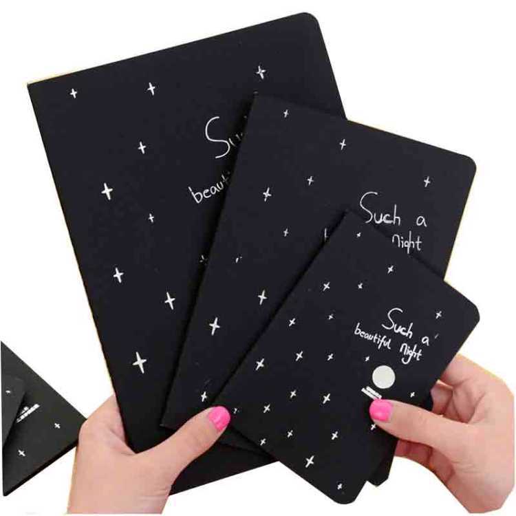 Creative album album notepad blank black cardboard inner page diary book album DIY notebook black page