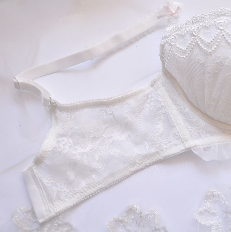 Set di biancheria intima sexy con reggiseno e reggiseno a coppa sottile ricamato solubile in acqua in stile giapponese a lungo termine, taglia grande_voghion.com