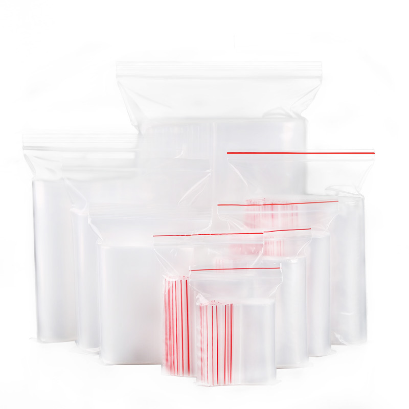Plastic packaging bag thickened pe self-sealing bag transparent plastic bag packaging sealing mouth bone bag self-sealing bag customization
