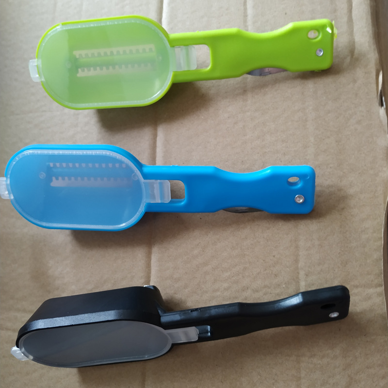 Stainless steel fish scale Shaver with cover fish scale scraper fish killer Planer knife fish scale killer Planer knife fish scale brush