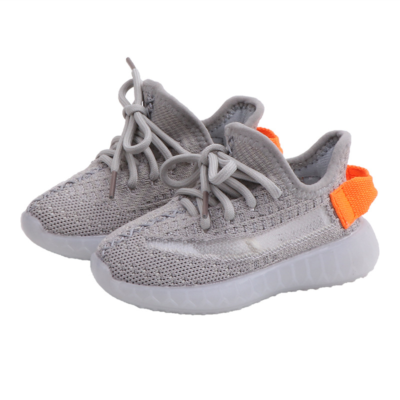 Explosive version of children's coconut shoes autumn new breathable girls sports casual shoes girls shoes luminous sole a generation of hair