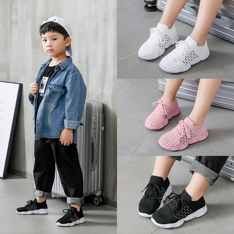 New Men's and Women's Sports Shoes Solid Soft Sole Running Shoes Breathable Student Casual Shoes Children's Shoes White Shoes