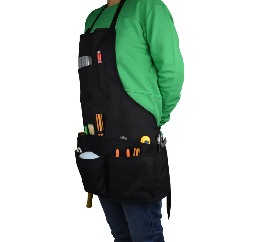 Tool apron multi-pocket cleaning waist bag KTV bar hotel waiter garden housekeeping repairman bib
