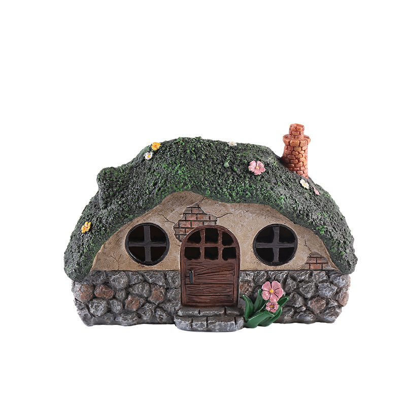 Amazon Cross-border Explosions LED Solar Energy Creative House Lights Garden Courtyard Sculpture Ornaments Holiday Decorative Lights