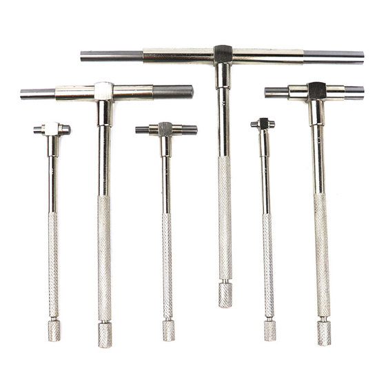 8-150mm inner diameter telescopic gauge adjustable inner diameter gauge round head hole gauge measuring tool plug gauge
