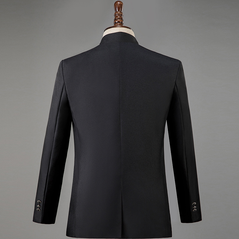 Suit Men's Big Choir Suit Embroidered Sequin Suit Collar Host Dress Stage Command Suit Singer
