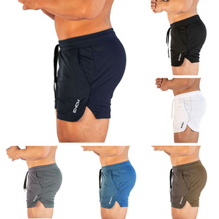 Fitness territory sports shorts men's running fitness training quick-drying swimming trunks three-point lace-up beach pants a generation of hair