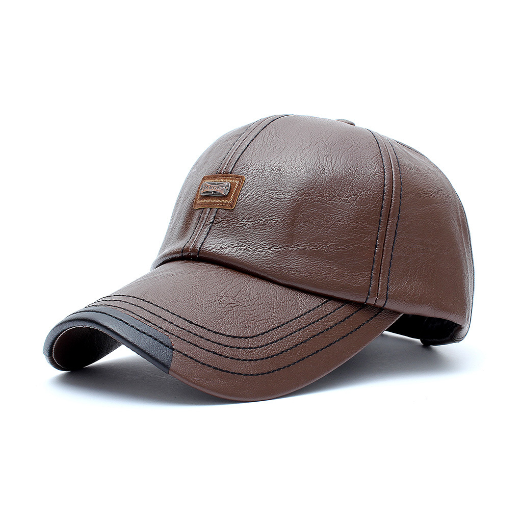 Autumn and winter new men's baseball cap trend European and American fashion simple autumn and winter out baseball cap