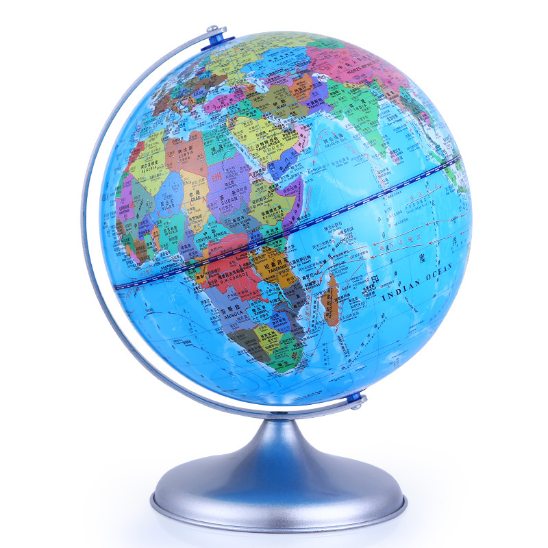 20cm Globe HD Chinese and English Student Teaching Supplies Office Ornaments
