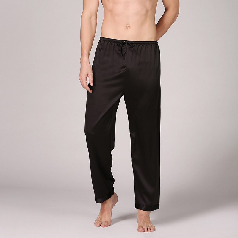 Spot summer new simple natural short sleeve pajamas pajamas men's seamless home clothing factory direct sales