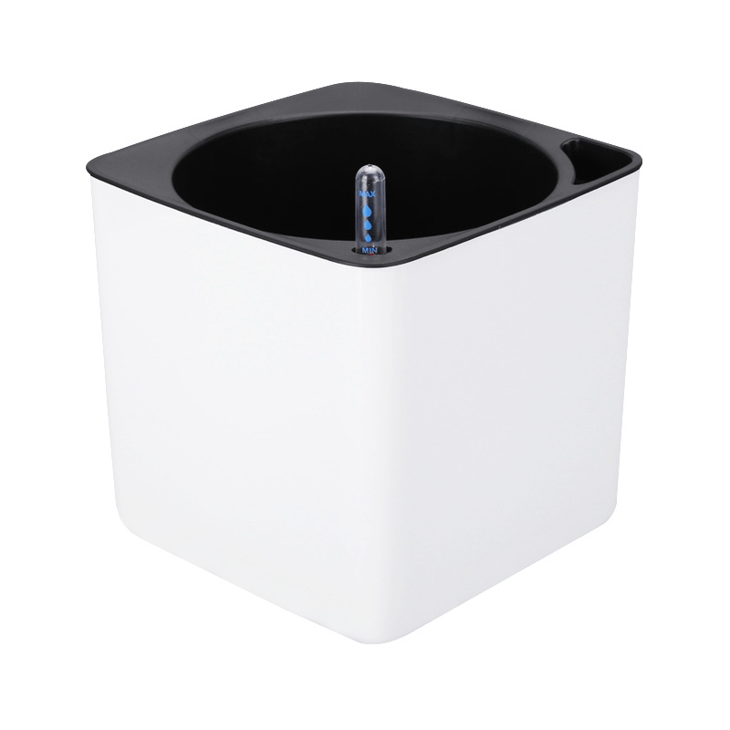 Lazy Flower Pot Automatic Absorbent Green Pot Water Storage Flower Pot Indoor Creative Thickened Plastic Non-watering Square Pot