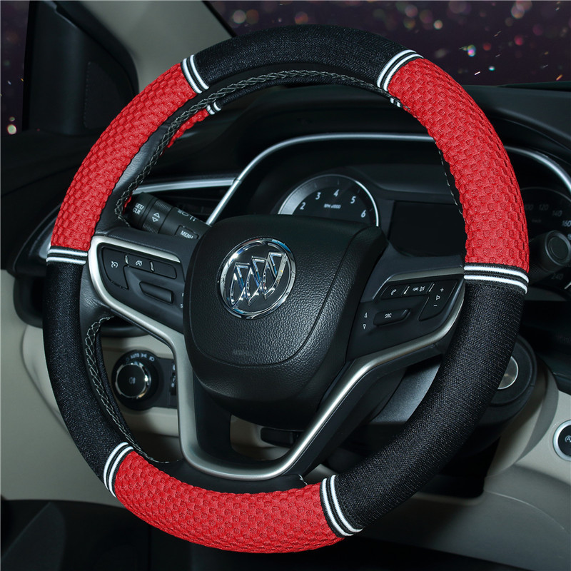 Car steering wheel cover car handle cover car decoration supplies Summer Ice Silk protective cover four seasons universal anti-slip ring
