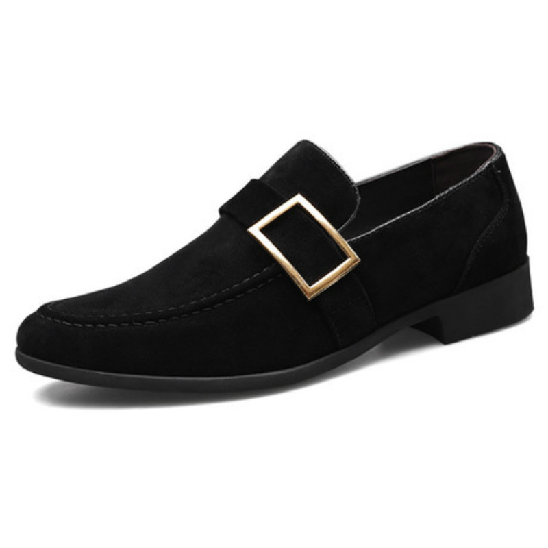 Factory direct 2023 spring cross-border men's leather shoes business formal men's shoes frosted large size British shoes men's tide