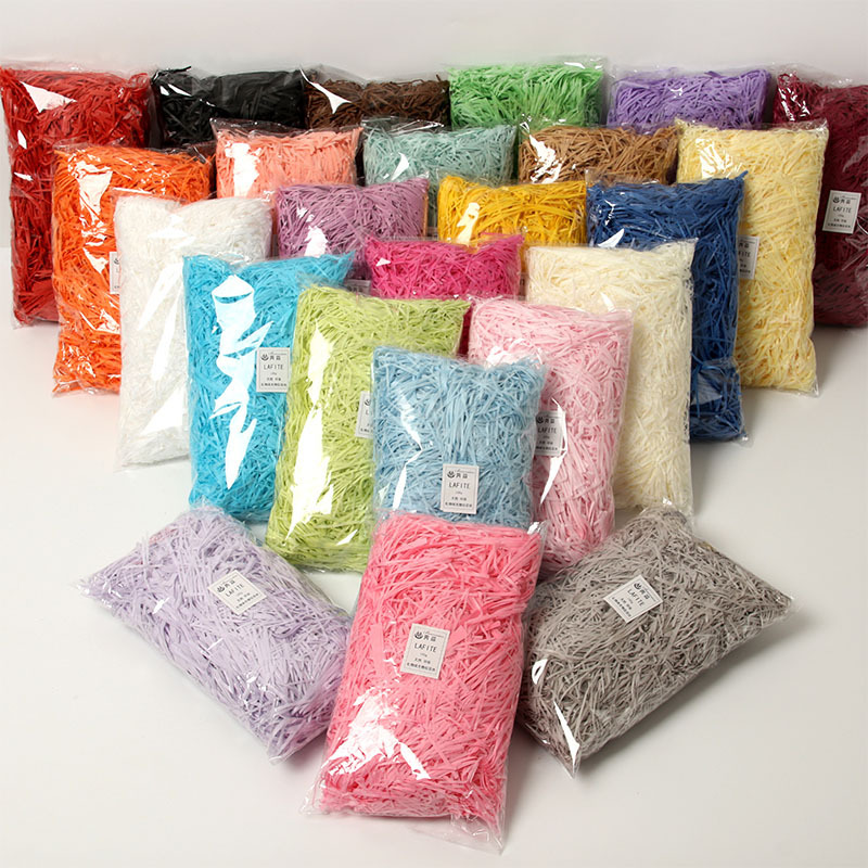 Rafi Grass Shredded Paper Silk Festival Supplies Wedding Decoration Candy Box Birthday Gift Packaging Box Filling Material