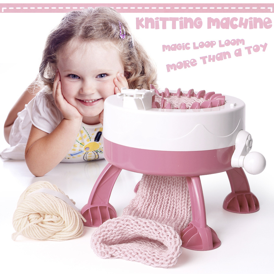 Amazon Explosion Children's 22-Needle Fantasy Star Cylinder Knitting Machine Educational Cloth Weaving Machine Play Home Toy