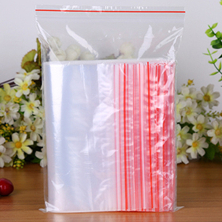 Plastic packaging bag thickened pe self-sealing bag transparent plastic bag packaging sealing mouth bone bag self-sealing bag customization