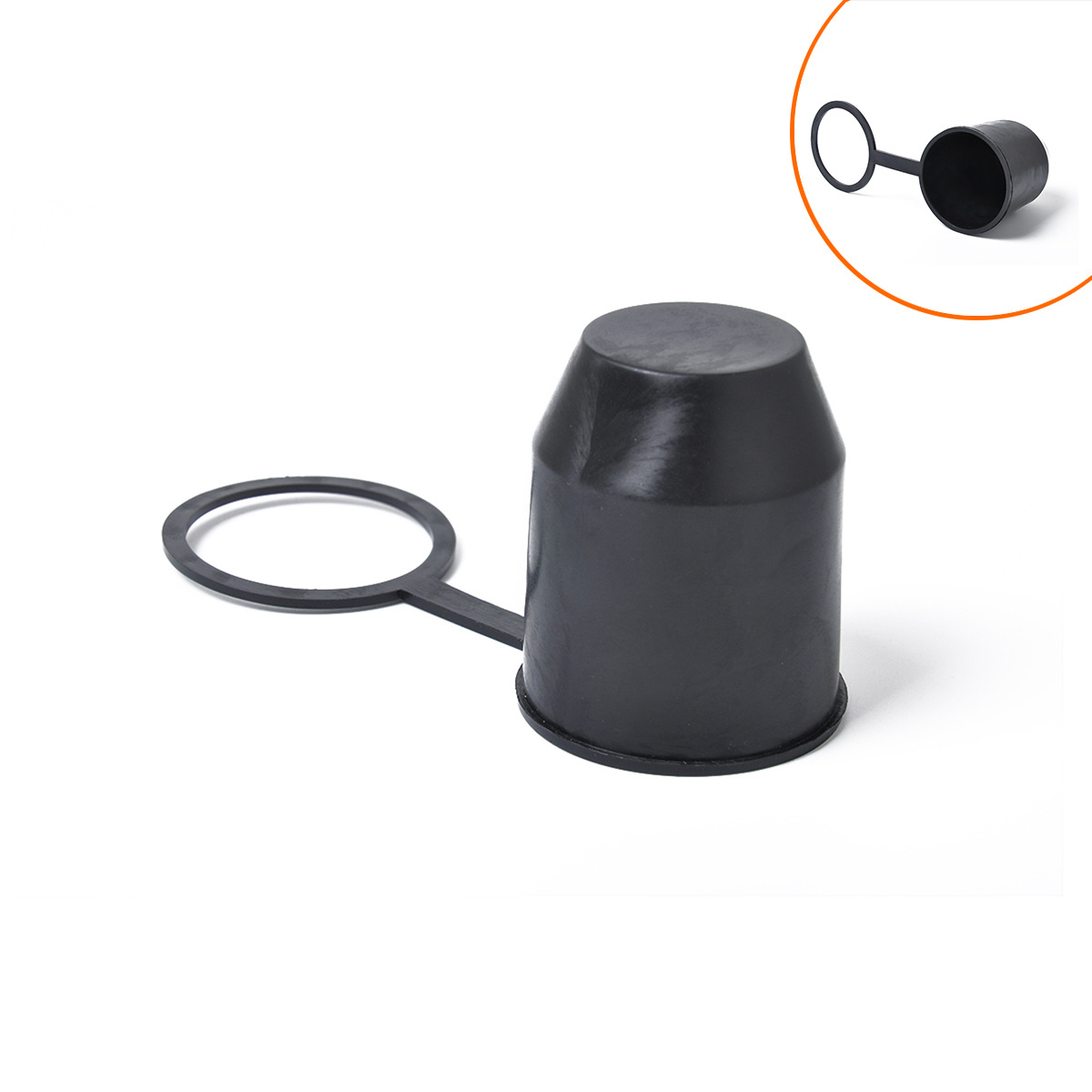 Cross-border RV trailer accessories-Universal 50mm automatic tow bar ball cap trailer protective cap (with hook)