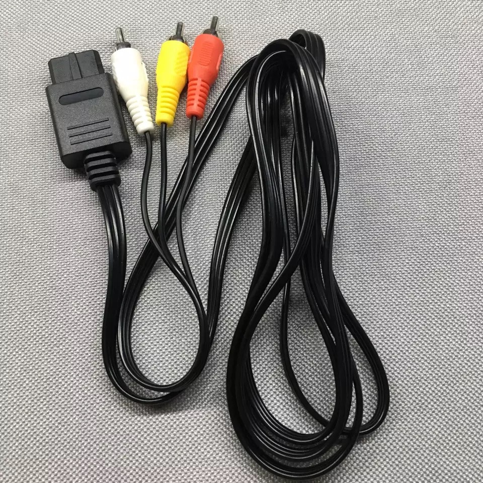 N64 NGC SFC super audio and video AV cable Nintendo N64Video yellow white red three-color video cable