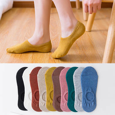 Boat socks children's cotton wholesale spring and summer invisible socks shallow mouth silicone anti-slip Japanese socks ladies socks