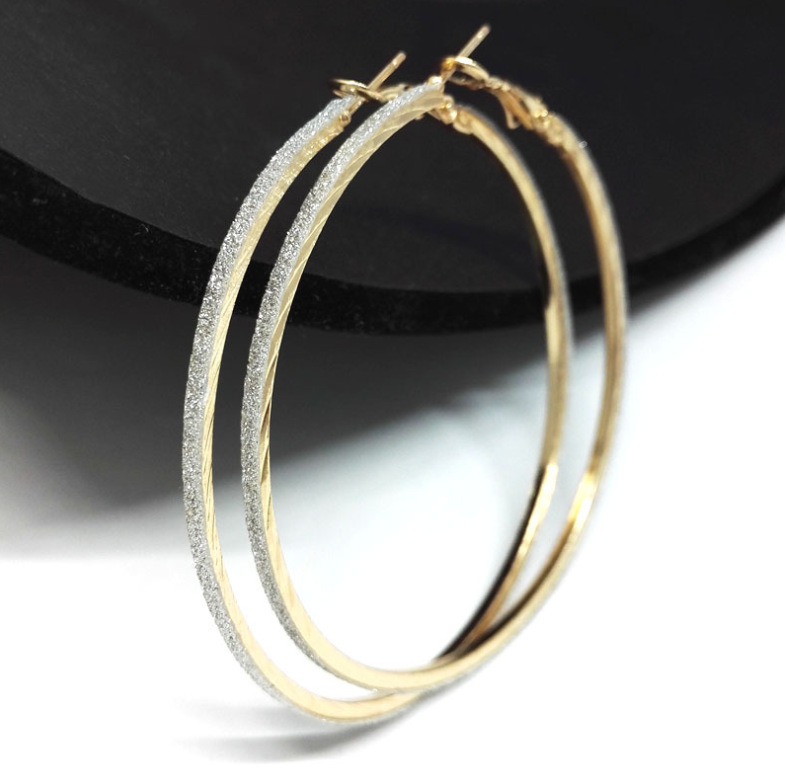 New European and American fashion pop rock punk personality OL spiral earrings earrings earrings jewelry wholesale women