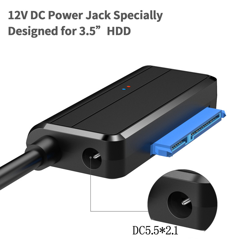 Easy drive line usb to SATA2.5/3.5 inch compatible hard disk data line usb3.0 hard disk adapter in stock
