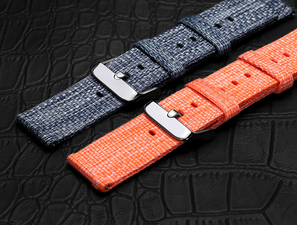 Quick release raw ear fitting Gear S3 S2 thick nylon canvas watch strap 18mm20 22mm 24mm 8 colors