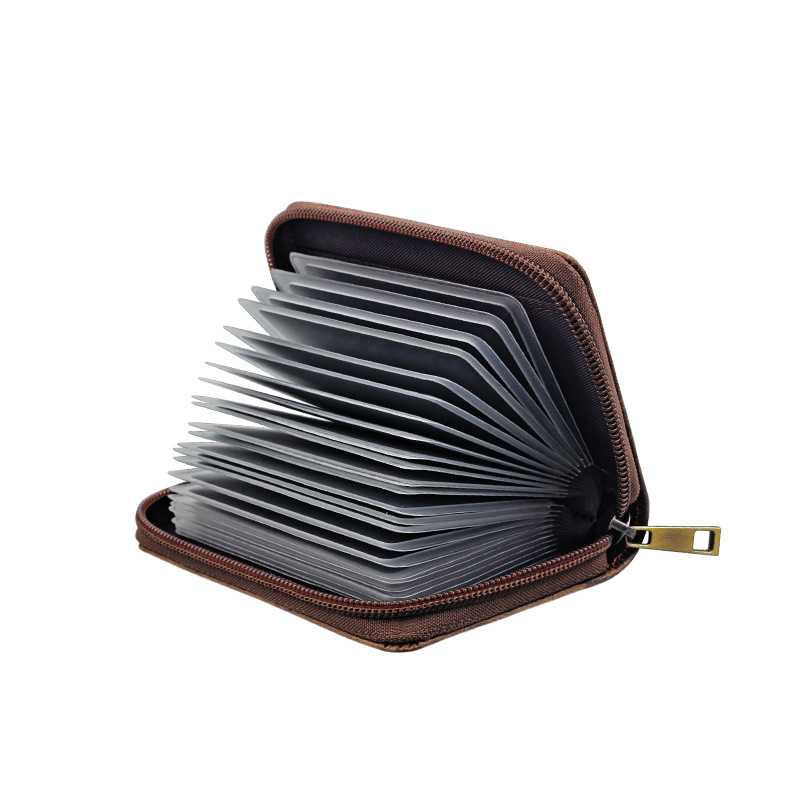 Cross-border supply fashion multi-card card holder men's leather card holder women's credit card leather ID set gift in stock